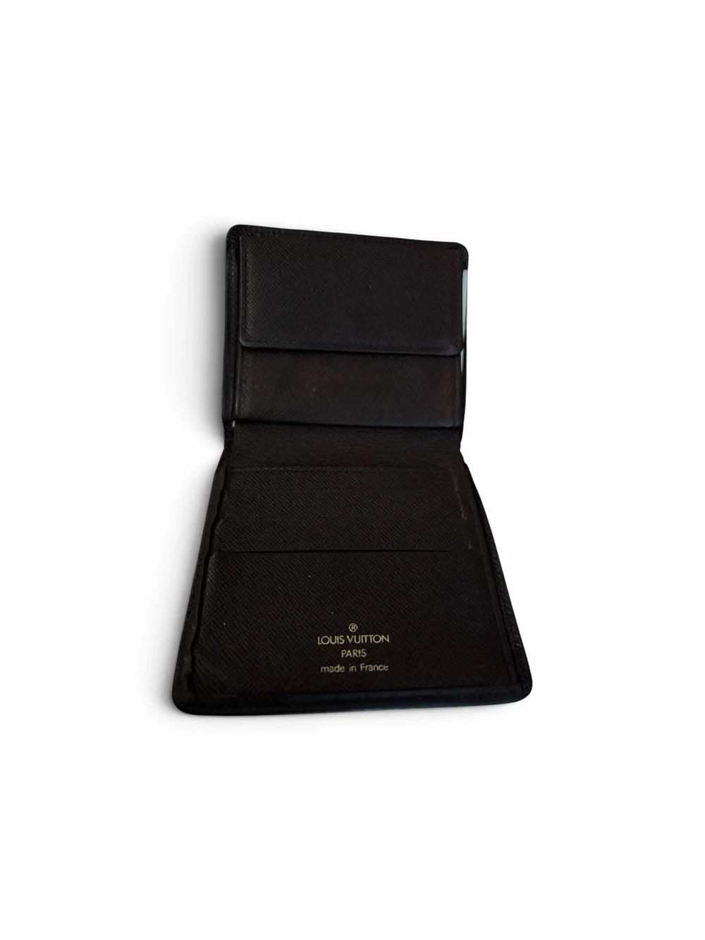 Louis Vuitton Men’s Dark Brown Taiga Leather Bifold Wallet